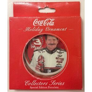 New In Box! Dale Earnhardt Coca-Cola Special Edition Porcelain Holiday Ornament
